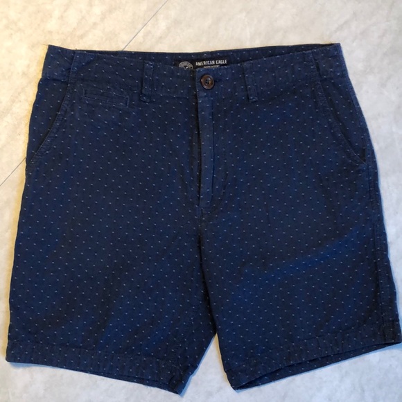 American Eagle Outfitters Other - American Eagle Navy Blue Polka Dot Prep Preppy Chino Summer Men Shorts Size 32